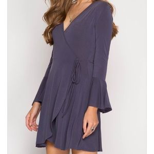 She & sky boutique wrap summer dress small